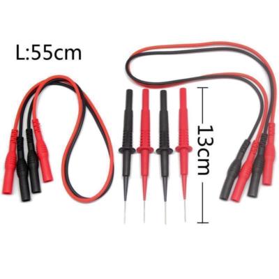 1mm tiny thin Needle Tipped Tip Multimeter Probes Test Leads for Fluke 
