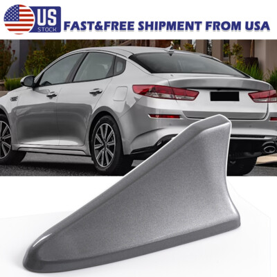 For Genesis Sedan G80 & Coupe Gloss Silver & Grey Fin Antenna AM/FM Aerial Cover