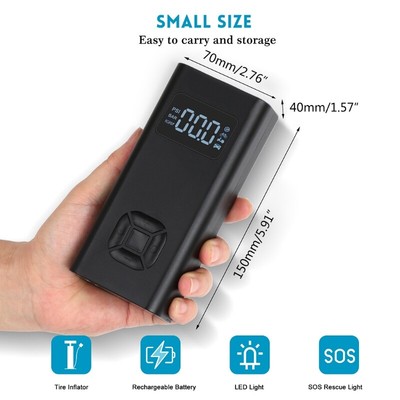 6500mAh Portable Car Air Compressor Auto Air Inflatable