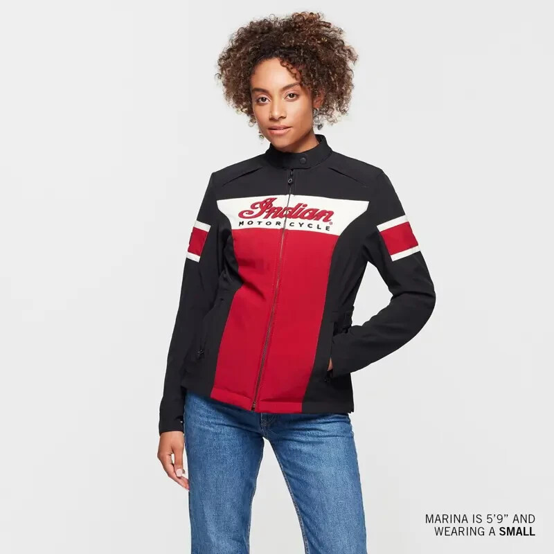 Pre-owned Madison Indian Womens  Jacket-l In Red