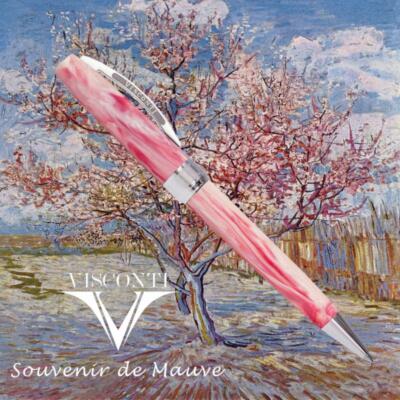VISCONTI VAN GOGH GIFT SET BALLPOINT PEN PINK SOUVENIR DE MAUVES LIMITED EDITION