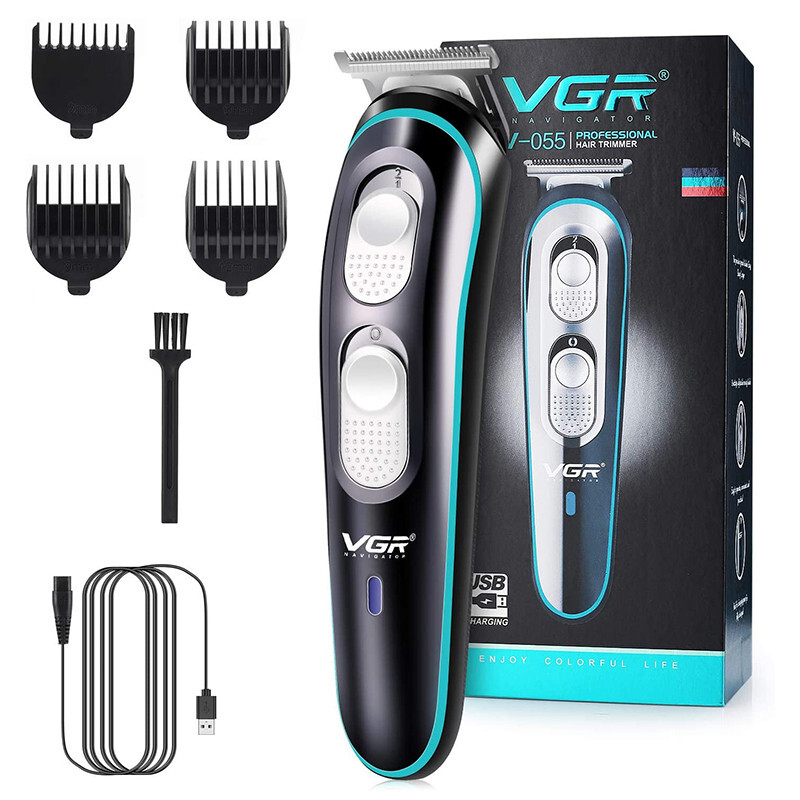 VGR Professional USB Rechargeable Cordless Electric Hair Clippers Trimmer 2023