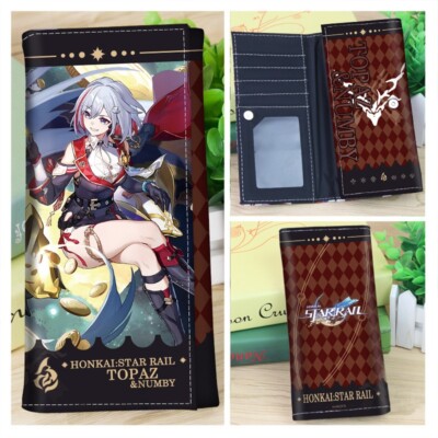 Honkai: Star Rail Billfold Money Clip Topaz Anime High Quality Long Wallet Gifts