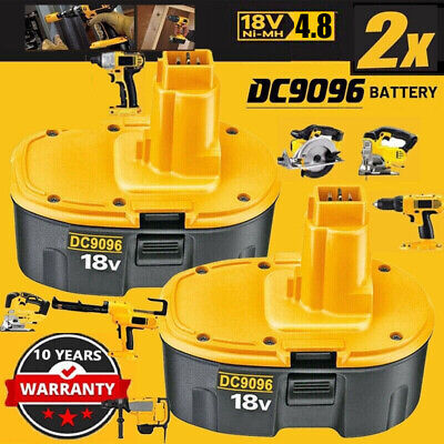 2 PACK 18V For Dewalt 18 VOLT DC9096 DC9098 Ni-MH Battery DC9099 NEW Replacement