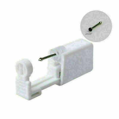 Safety Ear Nose Punch Piercing Tool With Earring Nose Stud Pierce Needles Kit
