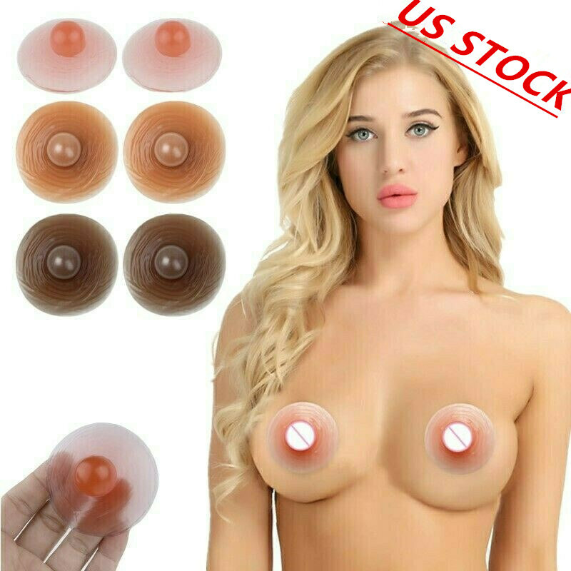 Silicone Fake Nipples Self-adhesive Areola Enhancer Breast Form for Party Queen