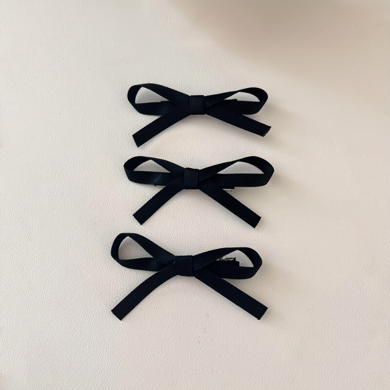 3pcs Women Girls Cute Bow Hair Clips Hairpins Mini Grips Hair Accessories
