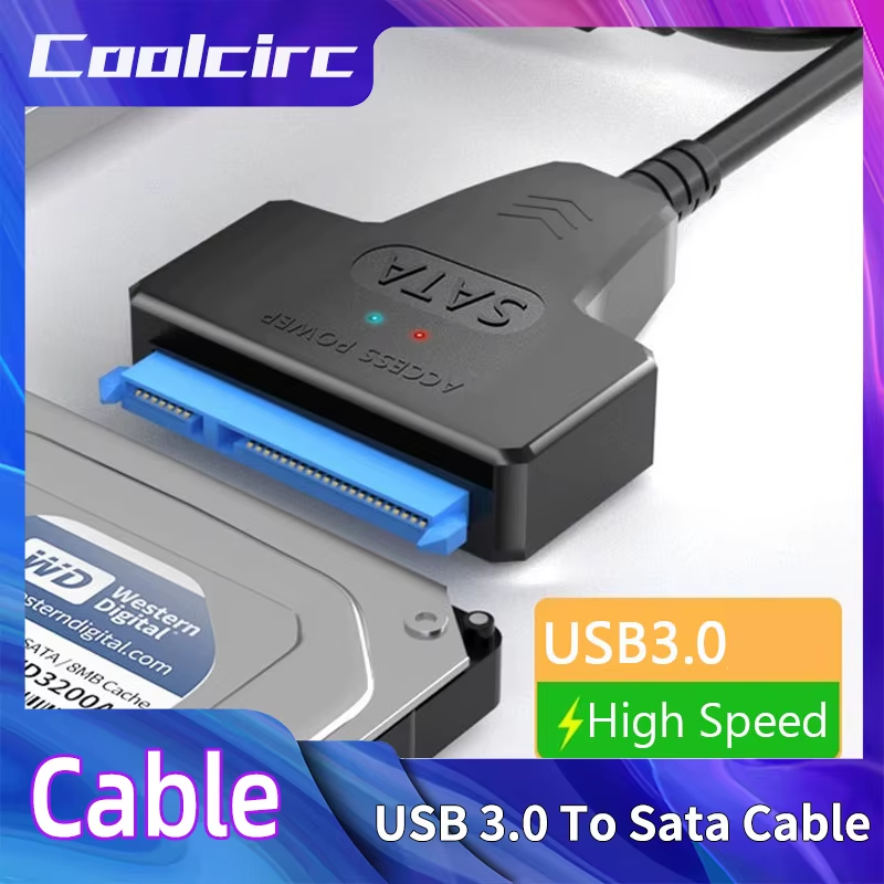 SATA to USB 3.0 Cable Up to 6 Gbps for 2.5 Inch External HDD SSD Hard Drive SATA