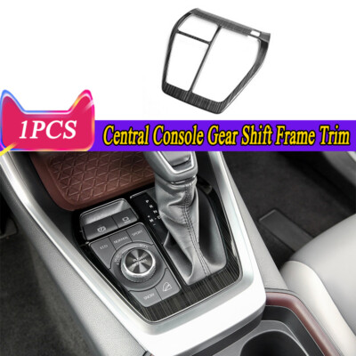 For Toyota RAV4 2019-2024 Black Titanium Central Console Gear Shift Frame Trim