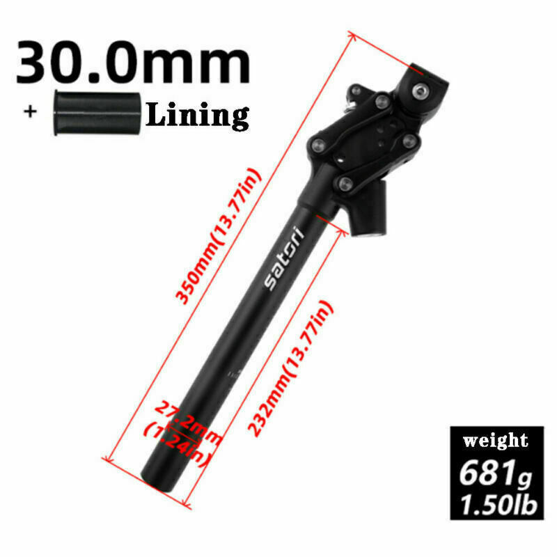 For SATORI Animaris Bike Bicycle Suspension Seatpost 350mm Black 27.2mm-33.9mm
