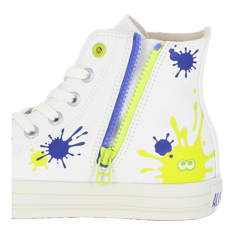 Pre-owned Converse X Splatoon3 Collabo Sneakers All Star Z Hi White 5in-10in Japan