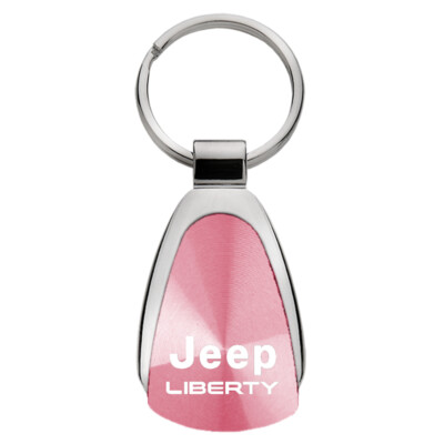 Jeep Liberty Tear Drop Key Ring (Pink)