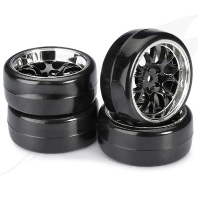 FR- Absima Wheel Set Drift LP '' Comb / Profile B'' black/chrome 1:10 (4 pcs) - 25