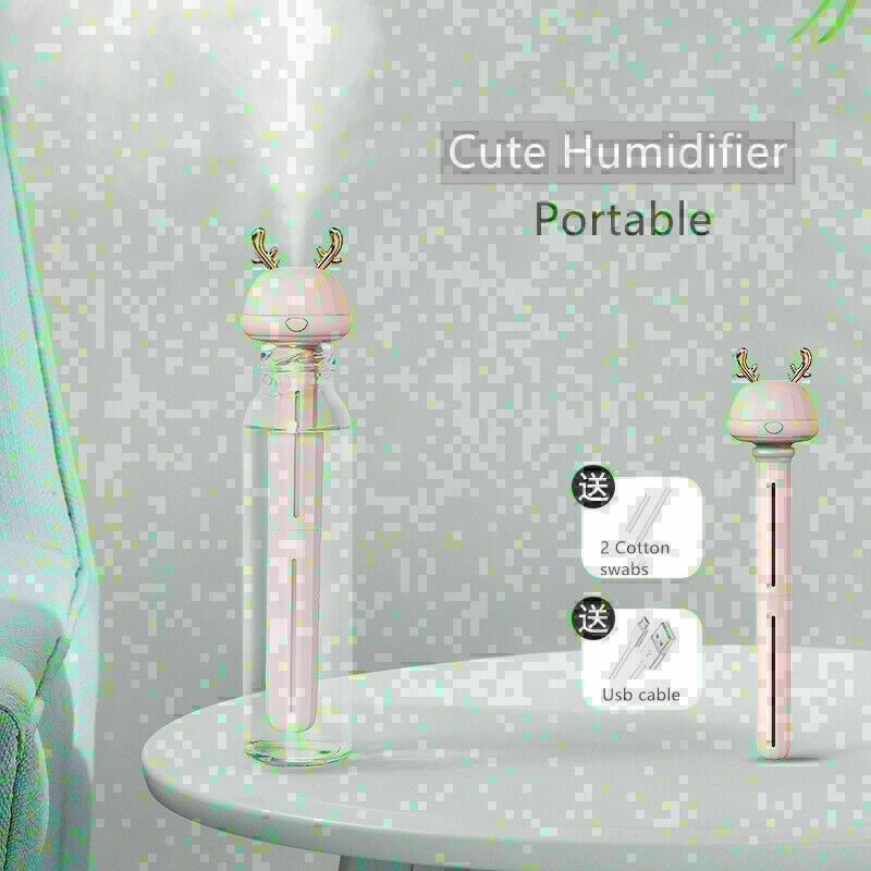 Portable Silent Detachable Air Humidifier Refresher Cartoon Bottle Mist Maker