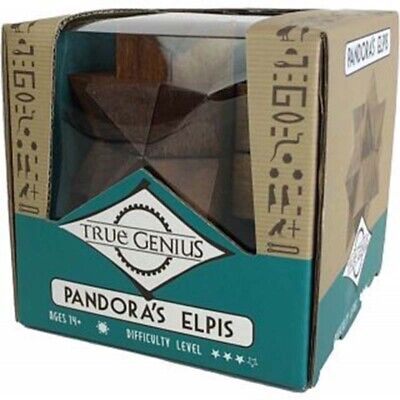 True Genius - Pandora''s Elpis Brain Teaser Puzzle With Antique Finish