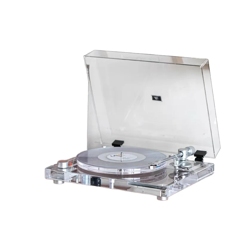 New Arrival Acrylic clear Body at Moving Cartridge Adjustable Pressure Tonearm S