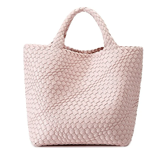 Chic Woven Vegan Leather Tote Bag &ndash; Spacious and Stylish Carryall