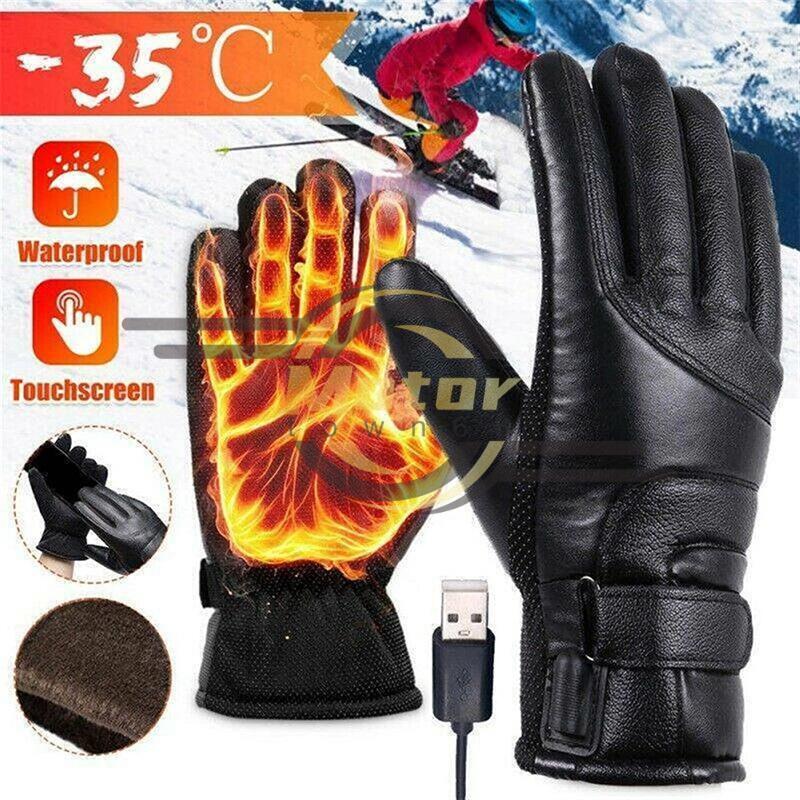 Winter Electric Heated Gloves Liner For Men and Women Windproof USB Powered