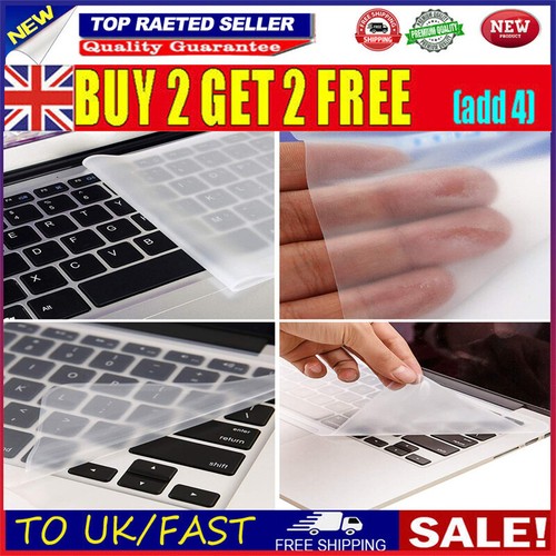 Universal Desktop Keyboard Protective Silicone Cover Protector Skin Clear FiUI