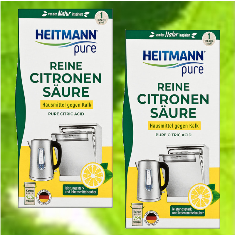 (13,87€/kg) Heitmann Reine Citronensäure Zitronensäure 2x350g °WSM