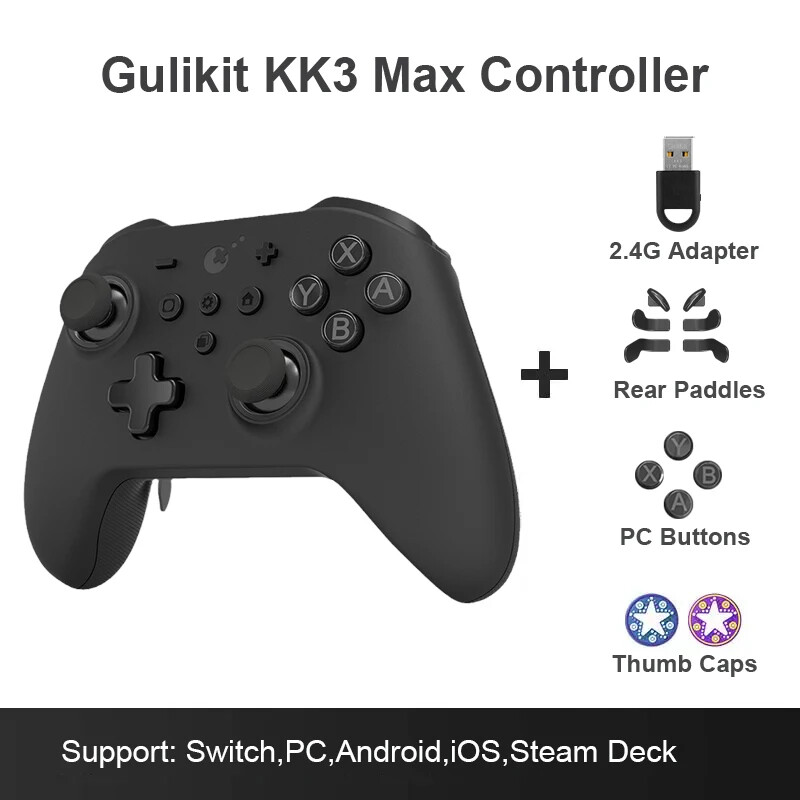 GuliKit KK3 MAX ワイヤレスコントローラ Amazon.com: [No Drift] GuliKit KK3 Max Bluetooth Controller