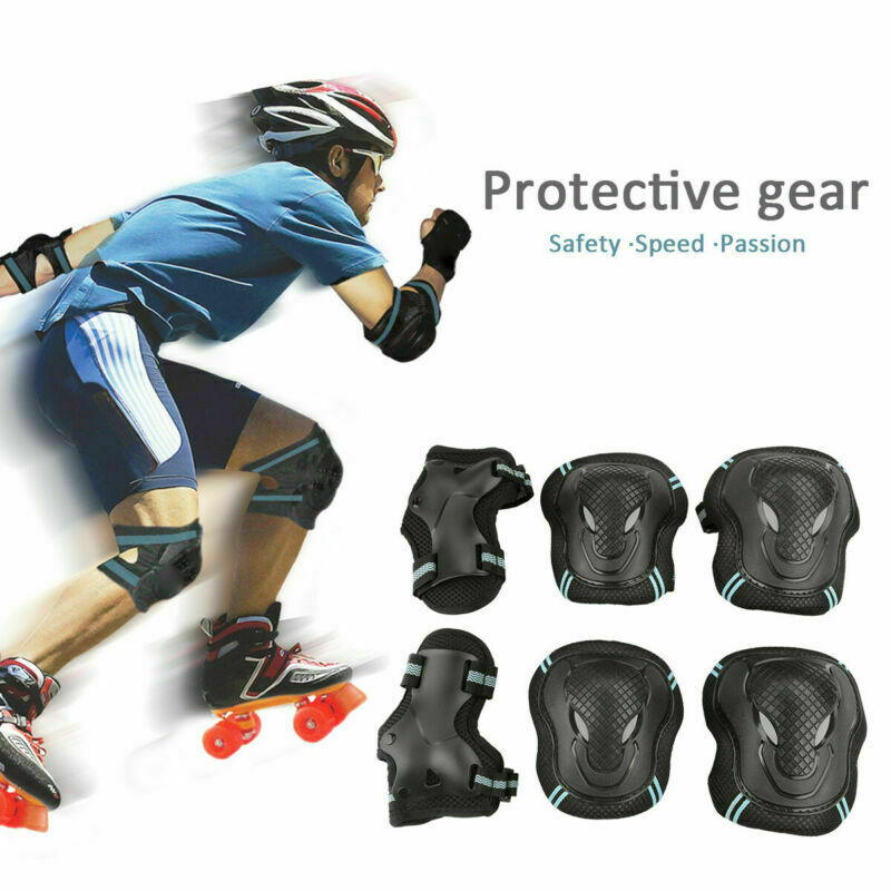 Adult Wrist Elbow Knee Pads Skateboard Roller Skate Bike Protective Gear Guard