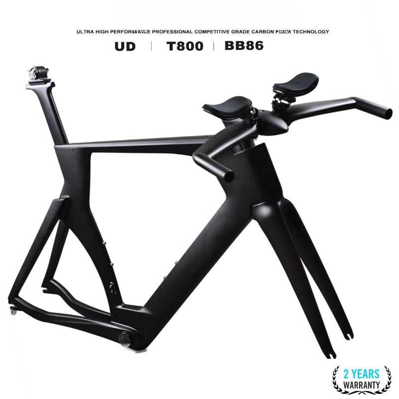 700*23C Carbon Fiber Road Bike Frameset BB86 130x9mm City Racing Bike Frame