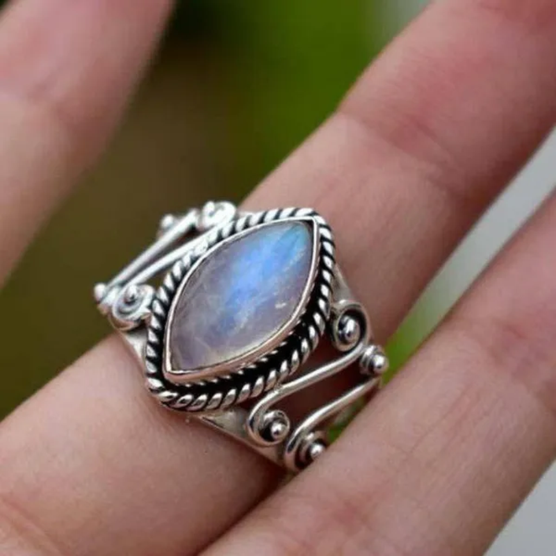 Amazing White Sapphire Ring Anniversary Gift Engagement Bridal Wedding Rings Jewelry for Women Size 4-12