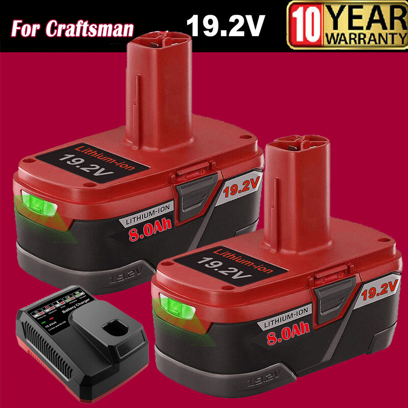 1-2 Pack 8.0Ah for Craftsman 19.2V 11375 Battery C3 DieHard 130279005 130279003