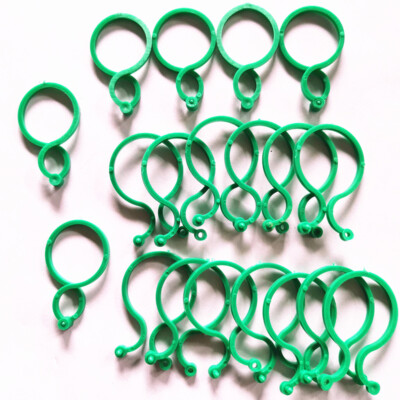 100pcs Garden Vine Strapping Clips Plant Bundled Buckle Ring Holder Tomajo