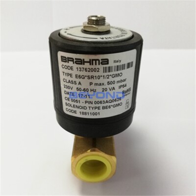 1PC New For BRAHMA E6G*SR10*1/2*GMO Solenoid Valve 230V 50-60Hz