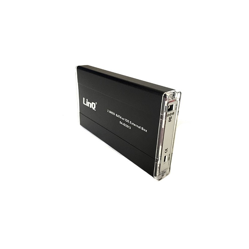Box Esterno Allumino Per Hard Disk 2,5 Sata Ide Usb 2.0 Linq Sa-Id2513 Sata/Pata