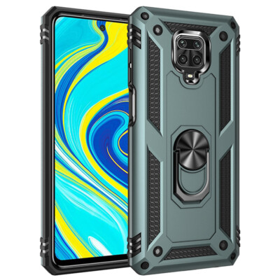 For Xiaomi Redmi Note 11 10 9 8 Pro 11T Pro Armor Ring Stand Hybrid Case Cover