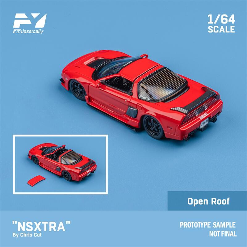 Finclassically NSXTRA 赤 1/64 MLGB Finclassically 1:64 NSX TRA by Chris Cut Diecast Model Car