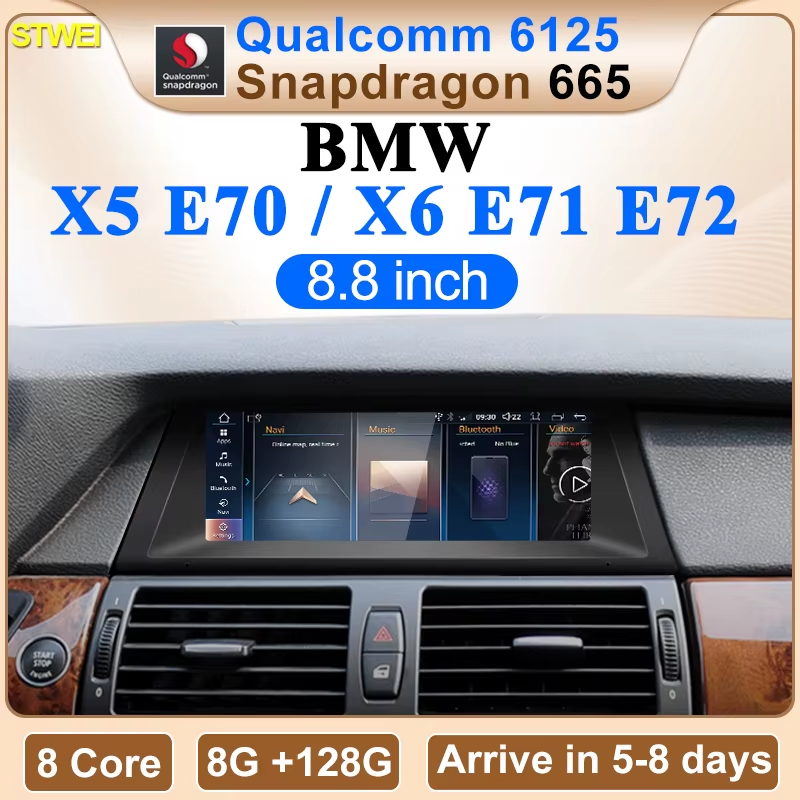 2025 New Qualcomm Snapdragon 665 6125 Android AUTO CarPlay Multimedia Screen For