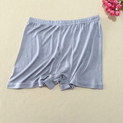 2 Pairs Boxer Mulberry Silk Underwear Soft Boxer Trunks Brief Underpants Shorts 