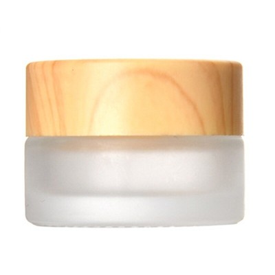 Frosted Glass Cosmetic Cream Jar Bottle Empty Jars with Lid Cosmetic Container