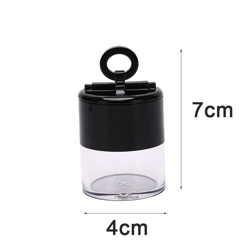 10g Portable Plastic Empty Loose Box Bottle Makeup Jar Container with Puff GrUS