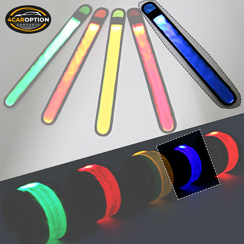 35CM LED Slap Armband Lights Running Walking Cycling Glow Night Safety Gear Blue