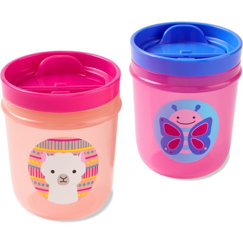 Skip Hop Zoo Llama and Butterfly Tumbler Cups