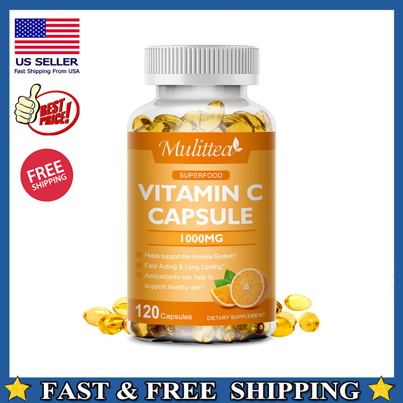Vitamin C Complex 1000mg - Immune Support,Skin Health - 120 Capsules Softgel