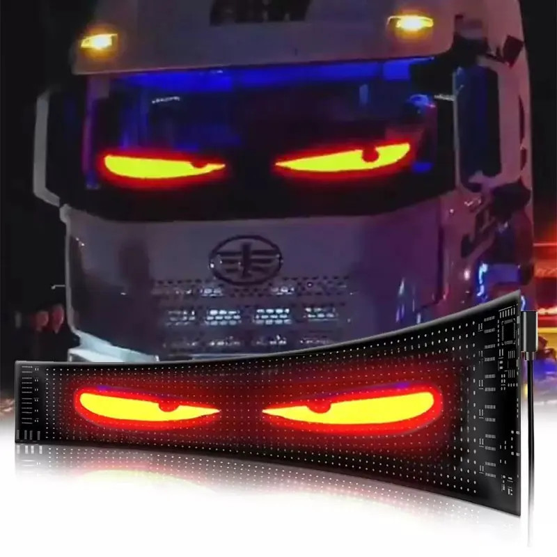 Pannello LED Pixel Auto Devil Eye Schermo Flessibile Display Parabrezza Camion