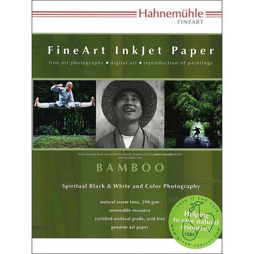 Hahnemuhle Bamboo Fine Art Paper 290 gsm 8.5" x 11" - 25 Sheets