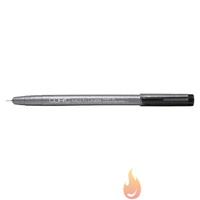 Copic Multiliner BLACK Color Individual Disposable pen type SELECT NIB SIZE