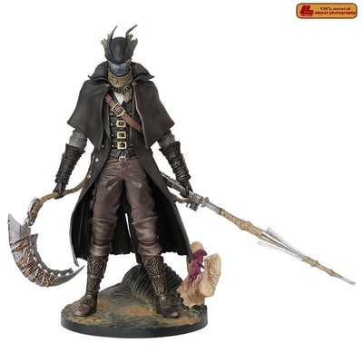 Game Bloodborne Hunter Saw Cleaver Piercing Rifle Figure Statue Toy Gift