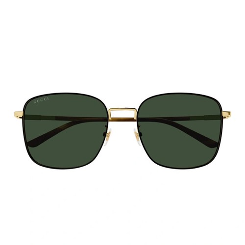 Pre-owned Gucci Gg1350s 003 Gold/light Brown/green 58-20-145 Sunglasses Authentic