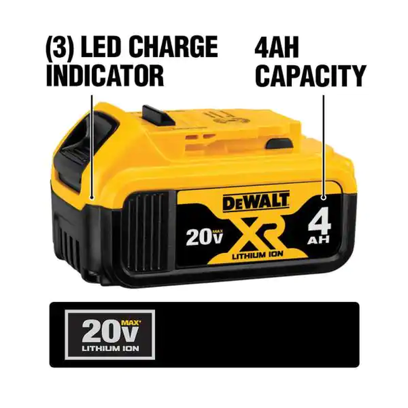 Dewalt 20-Volt MAX Cordless Combo Kit Set 7 Tool 3 Batteries + Case