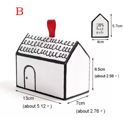 house shape wedding candy birthday cookie cake party decoration gift bo//i