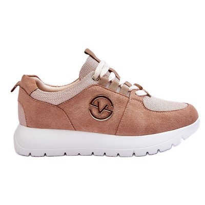 Vinceza Women's Platform Sports Shoes Beige Aisha