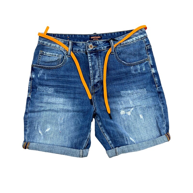 

Bermuda Jeans Man Warren Webber 0375 Shorts Denim Blue, Синий